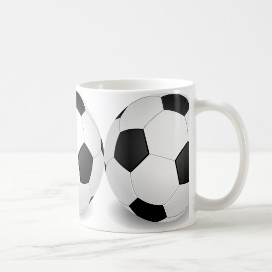 サッカーのマグ コーヒーマグカップ (右)
