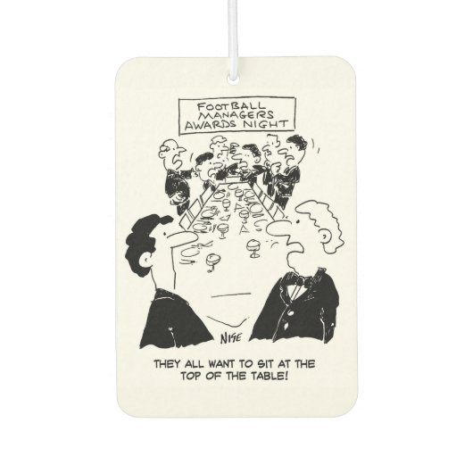 サッカーのマネージャーがナイト賞を受賞 カーエアーフレッシュナー (正面)