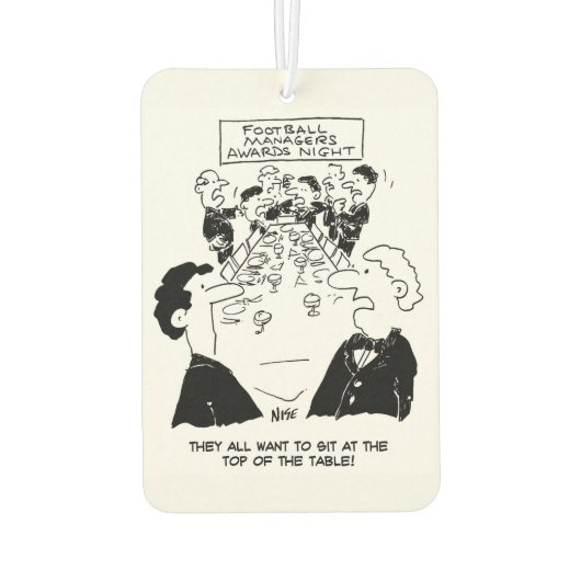 サッカーのマネージャーがナイト賞を受賞 カーエアーフレッシュナー (裏面)