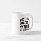 サッカーのママってこと コーヒーマグカップ (正面右)