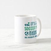 サッカーのママってこと コーヒーマグカップ (正面右)