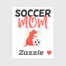 サッカーのママのユナイト：恐竜のおもしろい シール