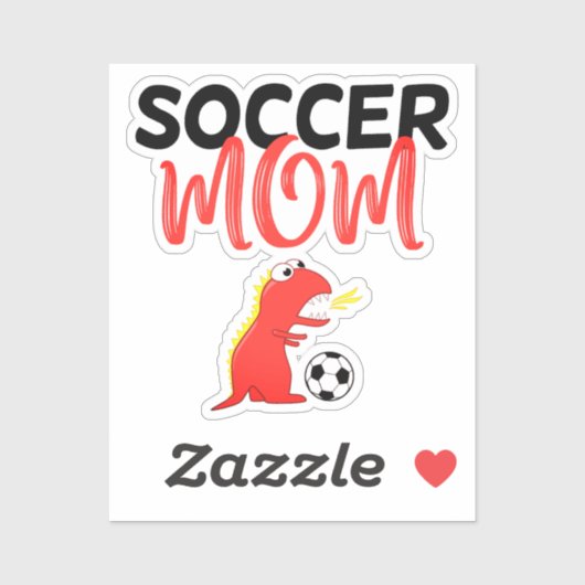 サッカーのママのユナイト:恐竜のおもしろい シール (シート)