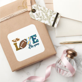 サッカーのマママヒョウの愛のために スクエアシール