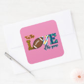 サッカーのマママヒョウの愛のために スクエアシール (封筒)