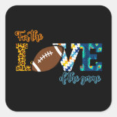 サッカーのマママヒョウの愛のために スクエアシール (正面)