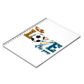 サッカーのママ・ヒョウの試合の愛のために ノートブック (左側)