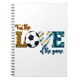 サッカーのママ・ヒョウの試合の愛のために ノートブック