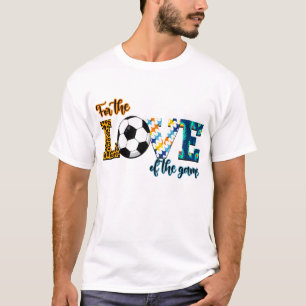 サッカーのママ・ヒョウの試合の愛のために Tシャツ