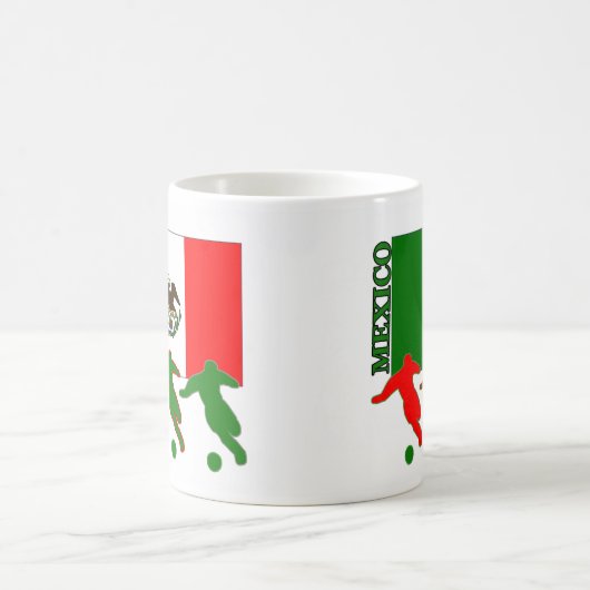 サッカーのメキシコのマグ コーヒーマグカップ (中央)
