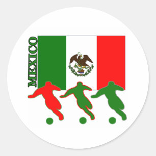 サッカーのメキシコの円形のステッカー ラウンドシール