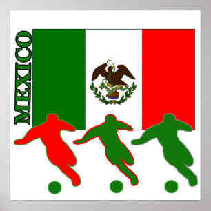 サッカーのメキシコポスター ポスター