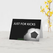 サッカーのメッセージカード カード (黄色い花)