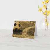 サッカーのメッセージカード カード (黄色い花)