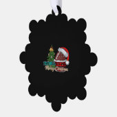 サッカーのメリークリスマス オーナメントカード (左)