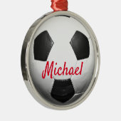 サッカーのヨーロッパ南ラテンアメリカのフットボール メタルオーナメント (右)