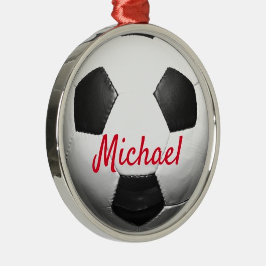 サッカーのヨーロッパ南ラテンアメリカのフットボール メタルオーナメント (右)