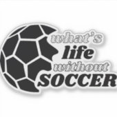 サッカーのラブシール シール (正面)