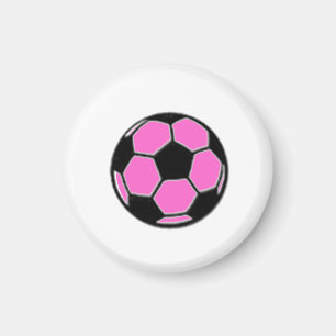 サッカーのラベルのゲーム・ボール(ピンク) マグネット