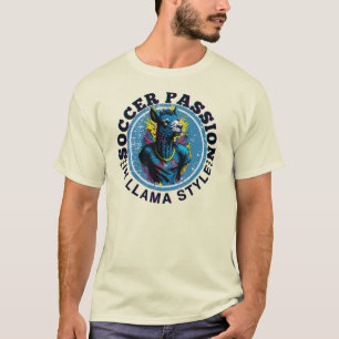 サッカーのラマスタイル Tシャツ