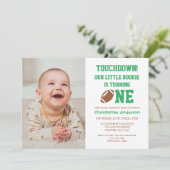 サッカーのルーキー1歳の誕生日 招待状 (スタンド正面)