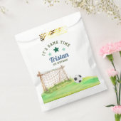 サッカーのルーキー「ゲームタイムだよ」1歳の誕生日 フェイバーバッグ (封をした状態)