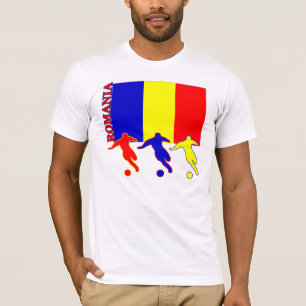 サッカーのルーマニアの軽いTシャツ Tシャツ
