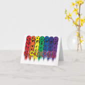 サッカーのレインボーカード カード (黄色い花)