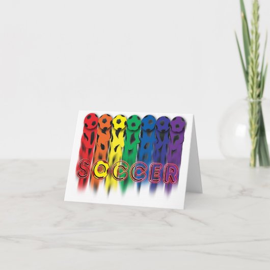サッカーのレインボーカード カード (正面)