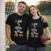 サッカーのレフェリー ユーモア 私は審判 Tシャツ
