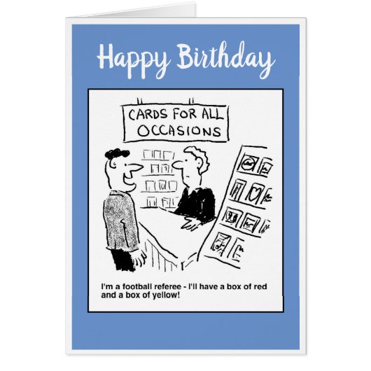 サッカーのレフリーは赤買と黄色のカードを望んでいる (正面)