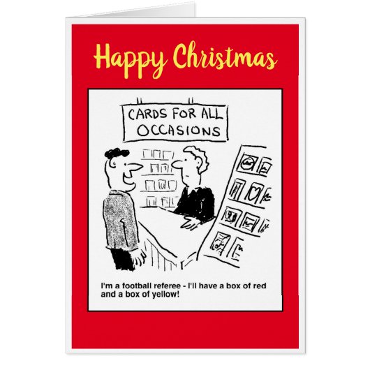 サッカーのレフリーは赤買と黄色のカードを望んでいる (正面)