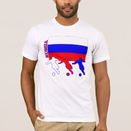 サッカーのロシアの軽いTシャツ Tシャツ