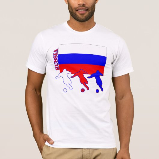 サッカーのロシアの軽いTシャツ Tシャツ (正面)