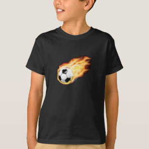 サッカーのワイシャツのための火 Tシャツ