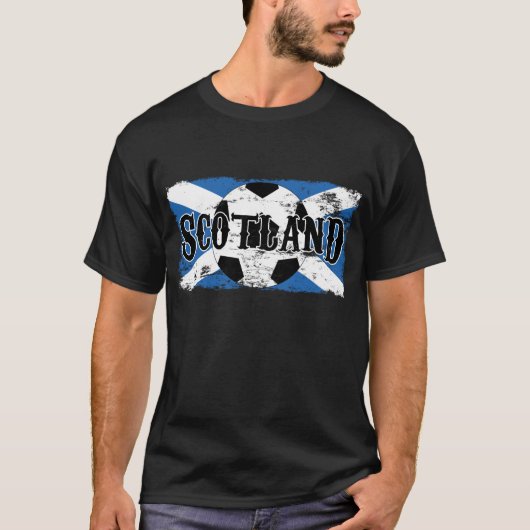 サッカーのワイシャツ-スコットランド Tシャツ (正面)
