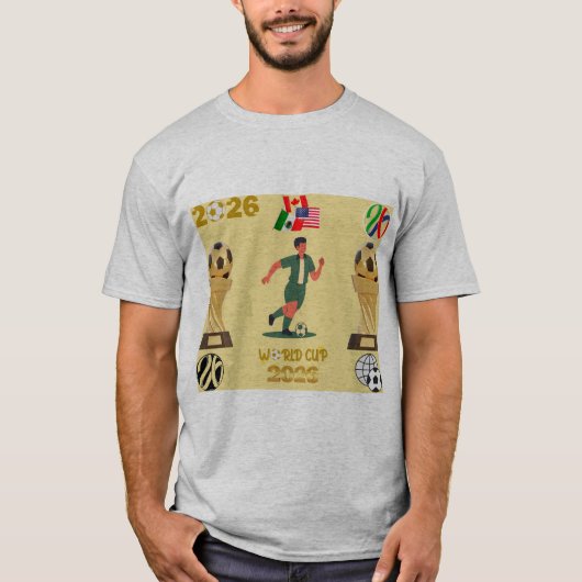 サッカーのワールドカップ2026 Tシャツ (正面)