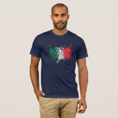 サッカーのワールドカップ: イタリアの旗 Tシャツ (正面フル)
