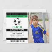 サッカーの一回生誕会を認める 招待状 (正面)