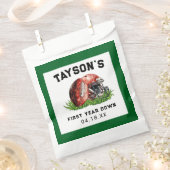 サッカーの一年目が終わる1歳の誕生日 フェイバーバッグ (クリップ留めされた状態)