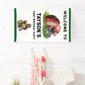 サッカーの一年目が終わる1歳の誕生日 横断幕 (インサイチュ)