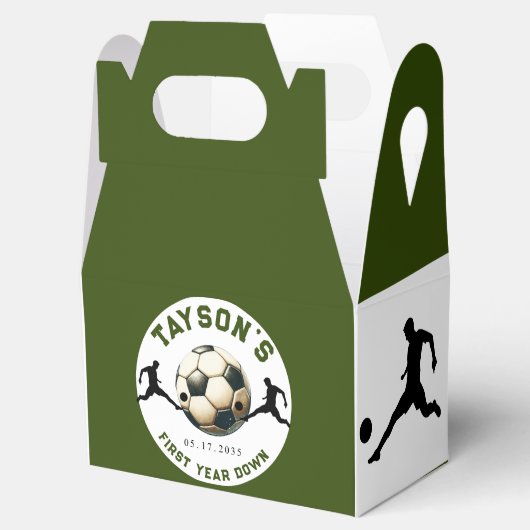 サッカーの一歳目切り1歳の誕生日 フェイバーボックス (オープン)