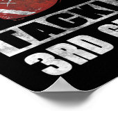 サッカーの三年生に取り組む ポスター (角)