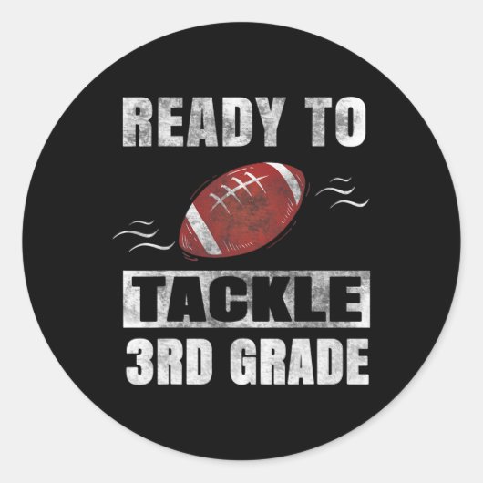 サッカーの三年生に取り組む ラウンドシール (正面)