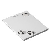 サッカーの三球パーソナライズされたスポーツ ノートパッド (アングル)