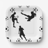 サッカーの世界の紙皿 ペーパープレート (正面)