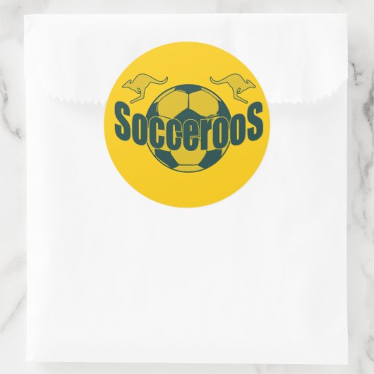 サッカーの世界サッカーのロオスのロゴギフト ラウンドシール (バッグ)