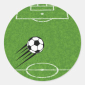 サッカーの世界ステッカー ラウンドシール (正面)