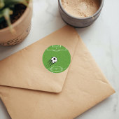 サッカーの世界ステッカー ラウンドシール