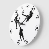 サッカーの世界 壁掛け時計 ラージ壁時計 (傾斜)